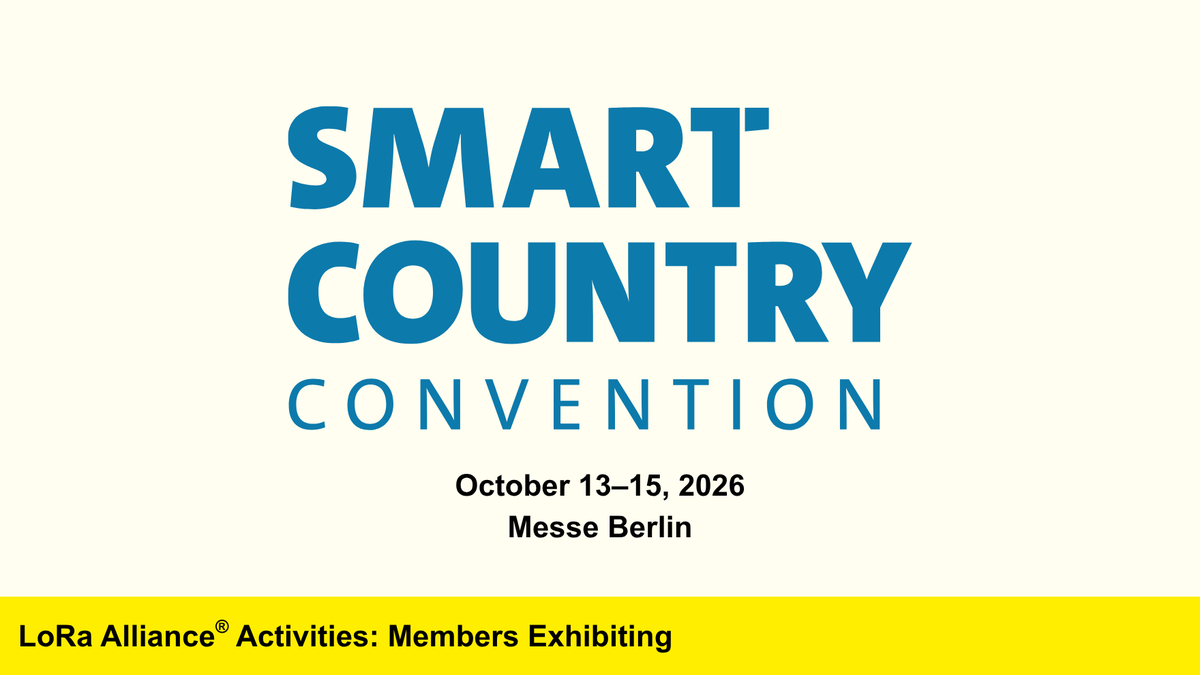 LoRaAlliance's tweet photo. #LoRaWAN is headed to #SCCON26 in Berlin!
Meet #LoRaAlliance members @zenner_news, @AO__Tech (IoT-Shop), @kerlink_news & @decentlab and explore how #LoRaWAN is enabling smarter, more connected communities.
📅 Oct. 13–15
📍 Messe Berlin
🔗 https://t.co/YmKQFX3sCc https://t.co/lIKWKXbtKc