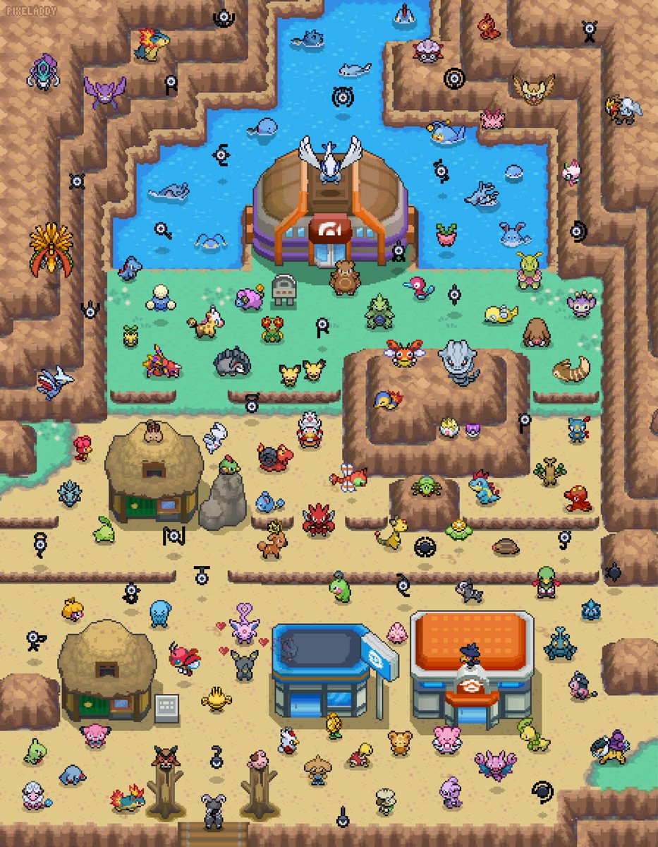 pixeladdy's tweet photo. Can you find the missing gen 2 pokemon? 😳 https://t.co/esDfYTPcUS