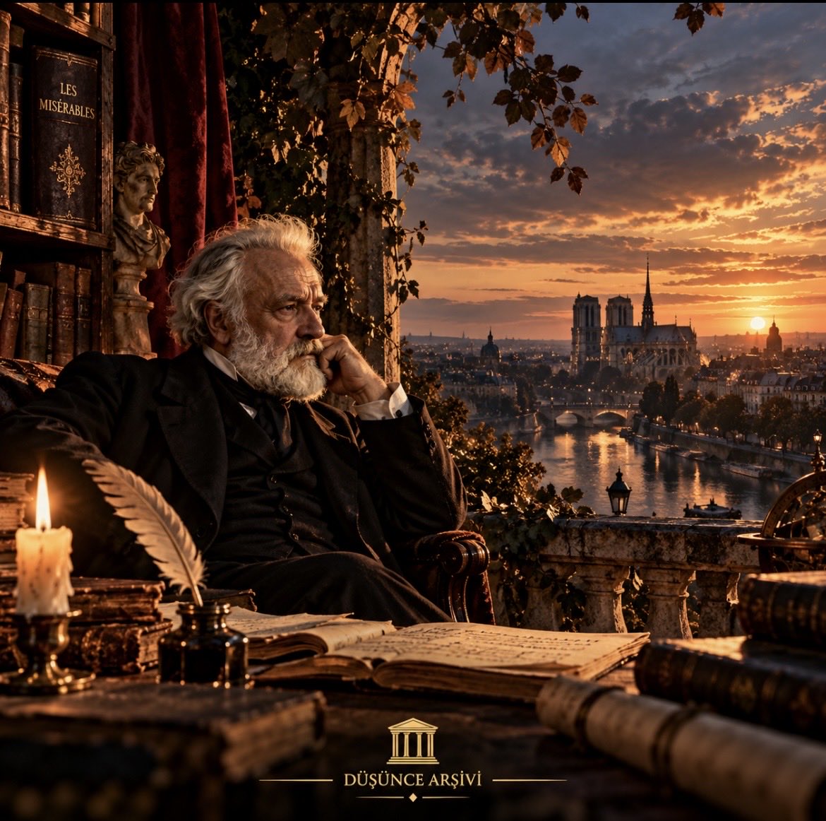 Dusuncearsivitr's tweet photo. “Geleceğin birçok adı vardır. Zayıflar için imkânsız, korkaklar için bilinmeyen, cesurlar için ise fırsattır.”
— Victor Hugo

Gelecek değişmez bir duvar değil, insanın ona bakışıdır.
Kimi daha başlamadan sınır çizer, kimi belirsizlikte durur; kimi ise önündeki yolu kendi adımlarıyla açar.

Çünkü gelecek, korkunun çizdiği sınırda değil; cesaretin attığı ilk adımda başlar.