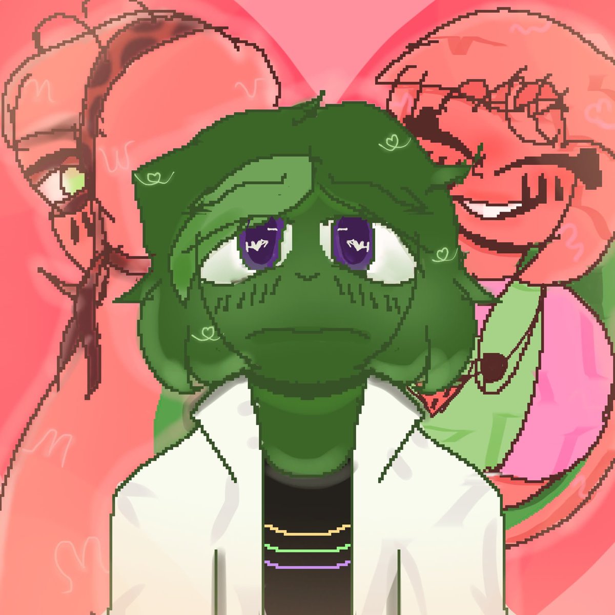 baestoramargo's tweet photo. #MELZEDO mas eu sou só um cara que sem querer me apaixonei pela mesma pessoa duas vezes 

Me desafiei aqui a pintar TUDO no dedo e cada parte eu pintava com uma brush diferente então saiu esse bregueço horrível cheio de informação! Mas eu tava entediada e quis rabiscar algo deles https://t.co/UdUTFEFFJp