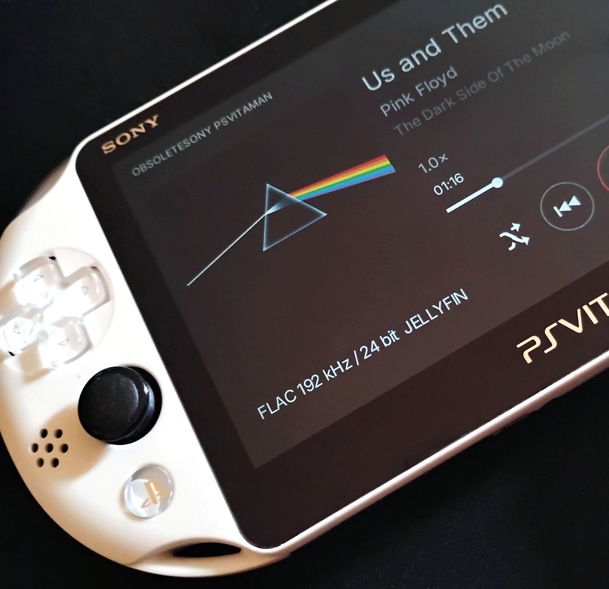 ObsoleteSony's tweet photo. Self-hosted 24/192 on a Vita https://t.co/XyGB7k57ft