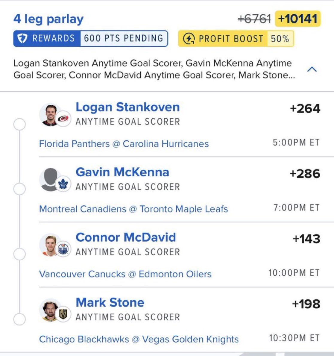 BigSoloWinpid's tweet photo. 🔥🏒 4-LEG NHL ANYTIME GOAL SCORER PARLAY 💰🔥

🎯 Logan Stankoven — ANYTIME GOAL
🎯 Gavin McKenna — ANYTIME GOAL
🎯 Connor McDavid — ANYTIME GOAL
🎯 Mark Stone — ANYTIME GOAL

💰 +10141 ODDS 🚀
🔥 50% PROFIT BOOST

💣 4 GOAL SCORERS. ONE TICKET. LET’S CASH! 🤑🏒

#NHL #NHLParlay #HockeyBets #AnytimeGoal #SportsBetting #ParlayPicks #BettingTwitter @Playbook

CLICK THE LINK BELOW TO JOIN MY FREE TELEGRAM GROUP FOR VIP BANG👇

https://t.co/PfUdadWRlm