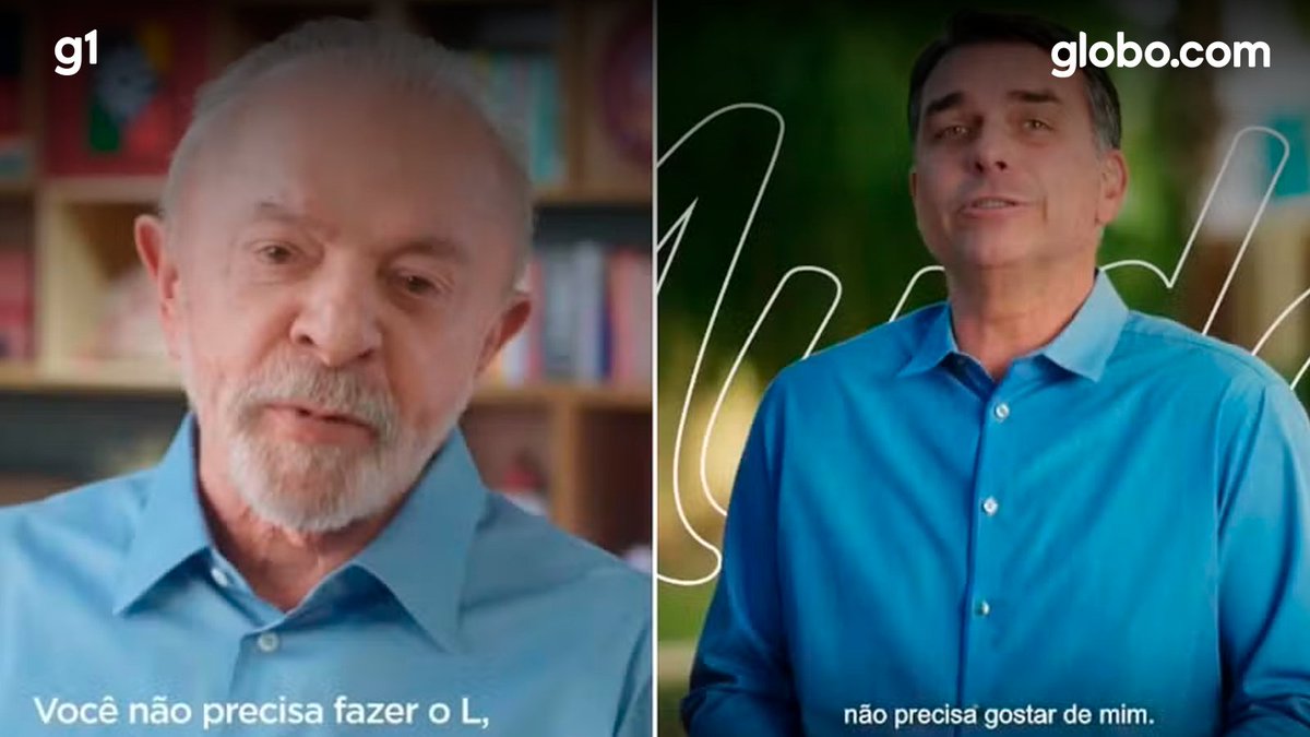 oficialglobocom's tweet photo. 'Não precisa fazer o L', 'não precisa gostar de mim': A 5 dias das eleições, Lula e Flávio Bolsonaro buscam votos além de suas bases. entenda aqui:
https://t.co/HKhpTbhH6I

#gcomBrasil #Eleições2026 https://t.co/2SWJEQTGSA