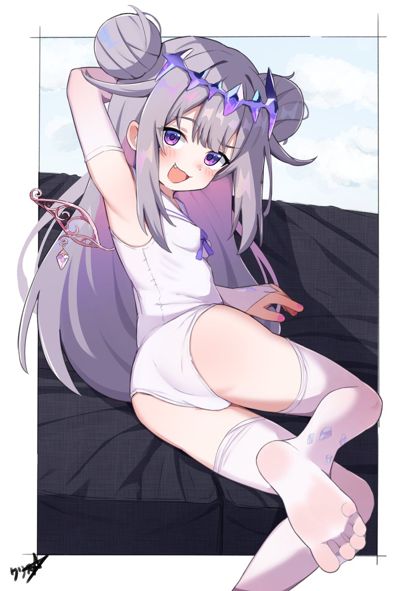 kurisubopppp's tweet photo. Biboo 💜💜(Commission) https://t.co/sfusHUmHuz