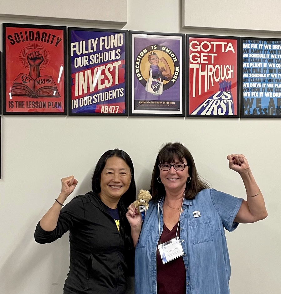 FACCC's tweet photo. Pawfessor Zaccc Twist, the FACCCtivist, was out in the field this weekend!

FACCC Vice President Leslie Banta and Governor-at-Large Grace Chee of West Los Angeles College joined CFT’s “Fight Back and Fight Forward” workshop to discuss legislative priorities for the year ahead. https://t.co/6q8BHjmPX8