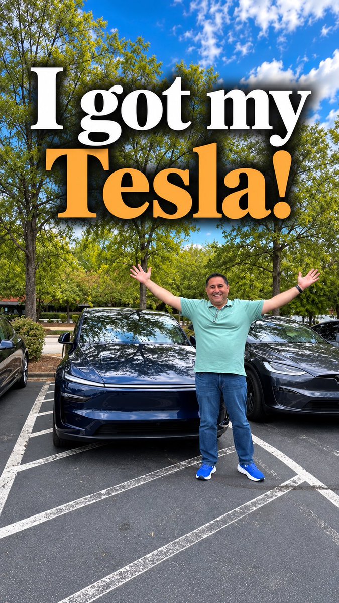VGRealEstateNC's tweet photo. Manifested this for 15 years. ✨
Finally got my Tesla! 🚘⚡️
Sometimes what we want isn't denied… it's just waiting for the right moment.
#Tesla #vgrealty #kwcommercial #CCIM https://t.co/K6BiiAUcS8