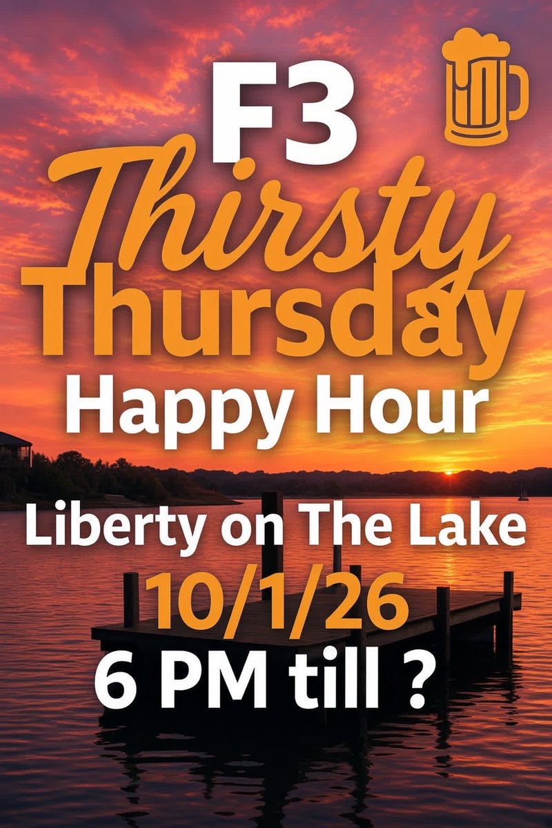 F3LakeMurray's tweet photo. Reminder on this….🍻 https://t.co/qB1D8LF97b