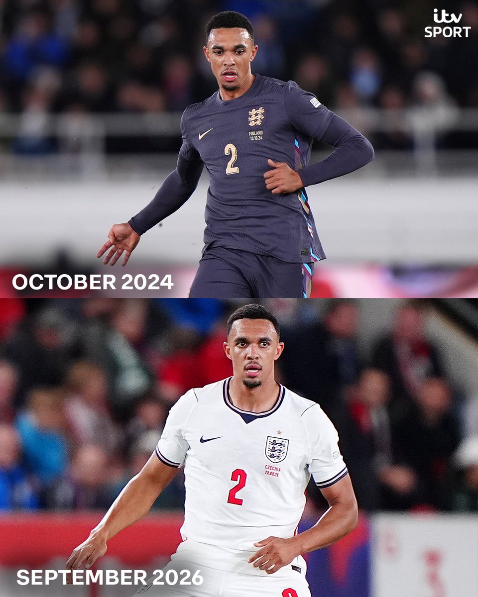 itvfootball's tweet photo. Trent Alexander Arnold has an assist on his first start for England since October 2024 📍 https://t.co/zhGuXmko0J