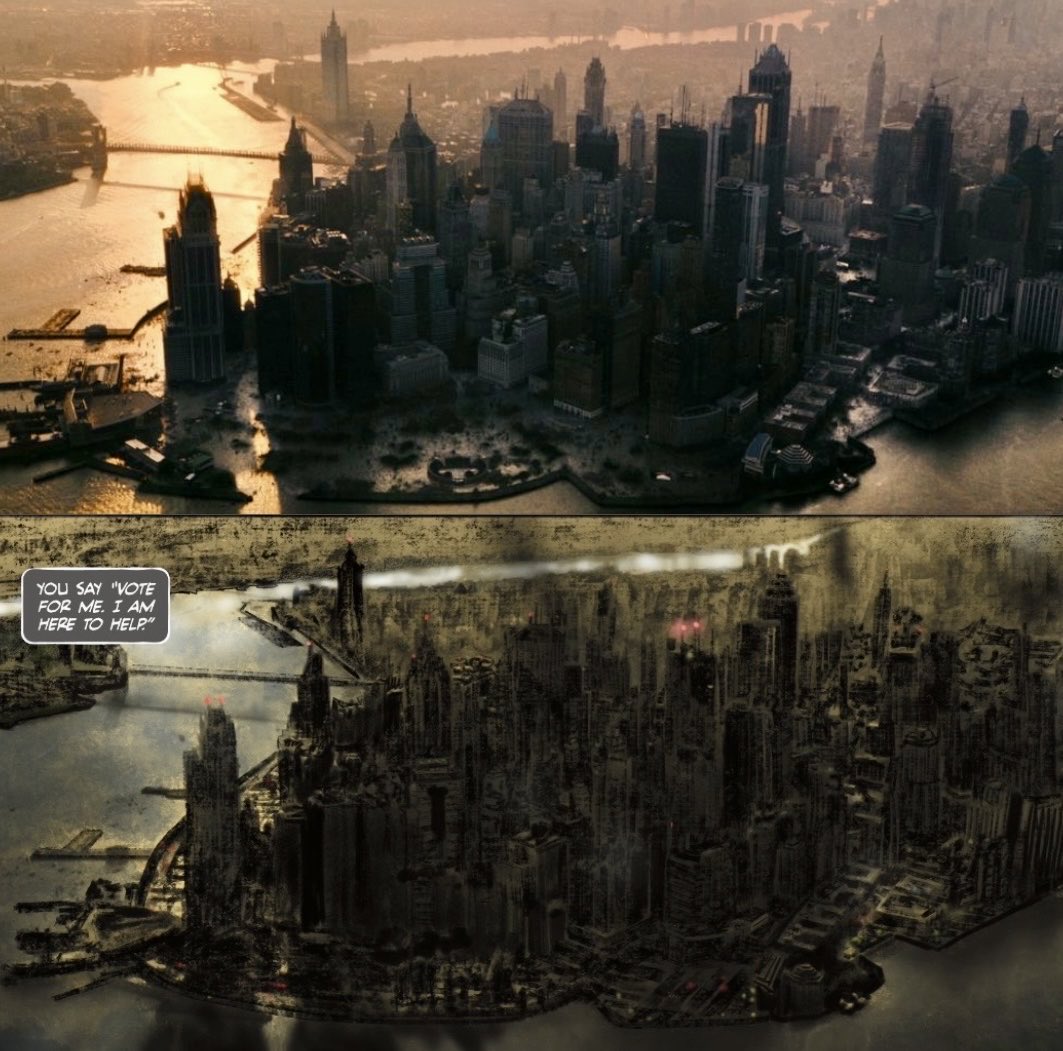 notsoMEREmortal's tweet photo. Gotham City (The Batman) / Gotham City (The Riddler : Year One). https://t.co/H7XeDGiRzD