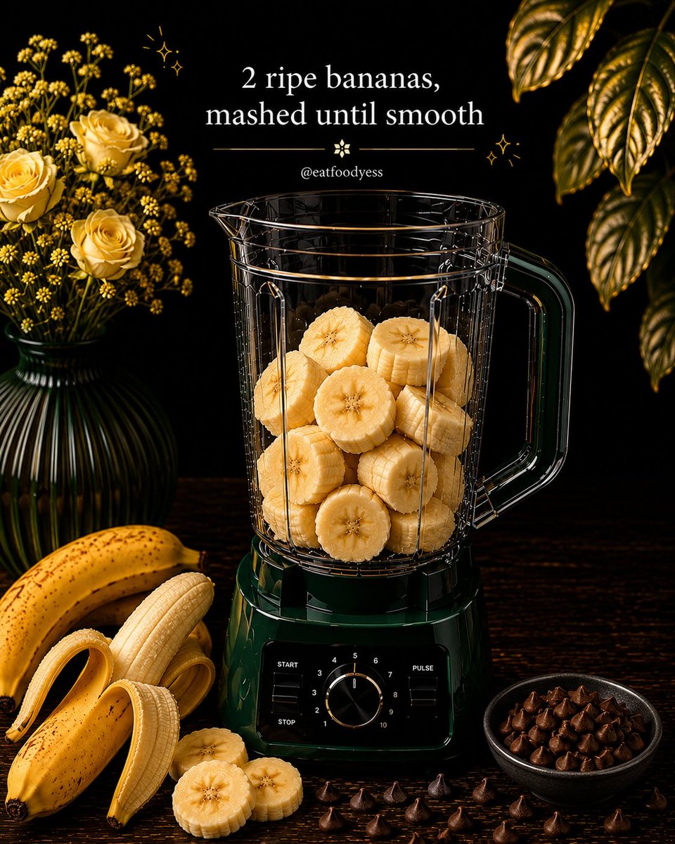 SundayVixkpze's tweet photo. Banana Peanut Butter Oat Cookies

Soft, chewy cookies naturally sweetened with banana and made with oats, peanut butter, and chocolate chips. Ingredients
• 2 ripe bananas, mashed
• 1/2 cup (128 g) natural peanut butter
• 1 large egg
• 1 cup https://t.co/LtyOwq3PIL