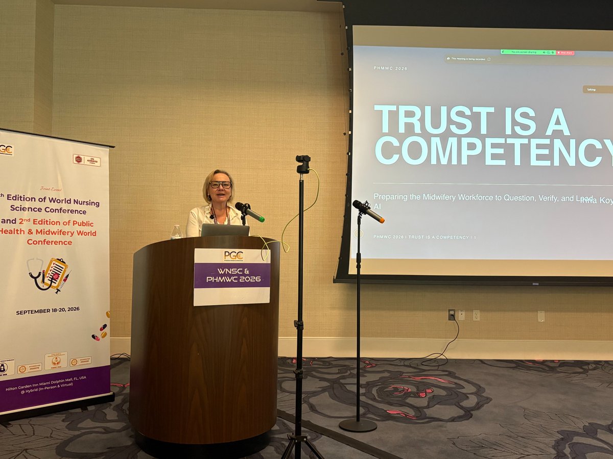 irinanp's tweet photo. I gave a keynote at the 6th World Nursing Science Conference.  My talk was called Trust Is a Competency

I walked up to the podium, opened my presentation, and found out my updated slides were never uploaded.
So I got to live my own message in real time. https://t.co/lvx12Ymh5W