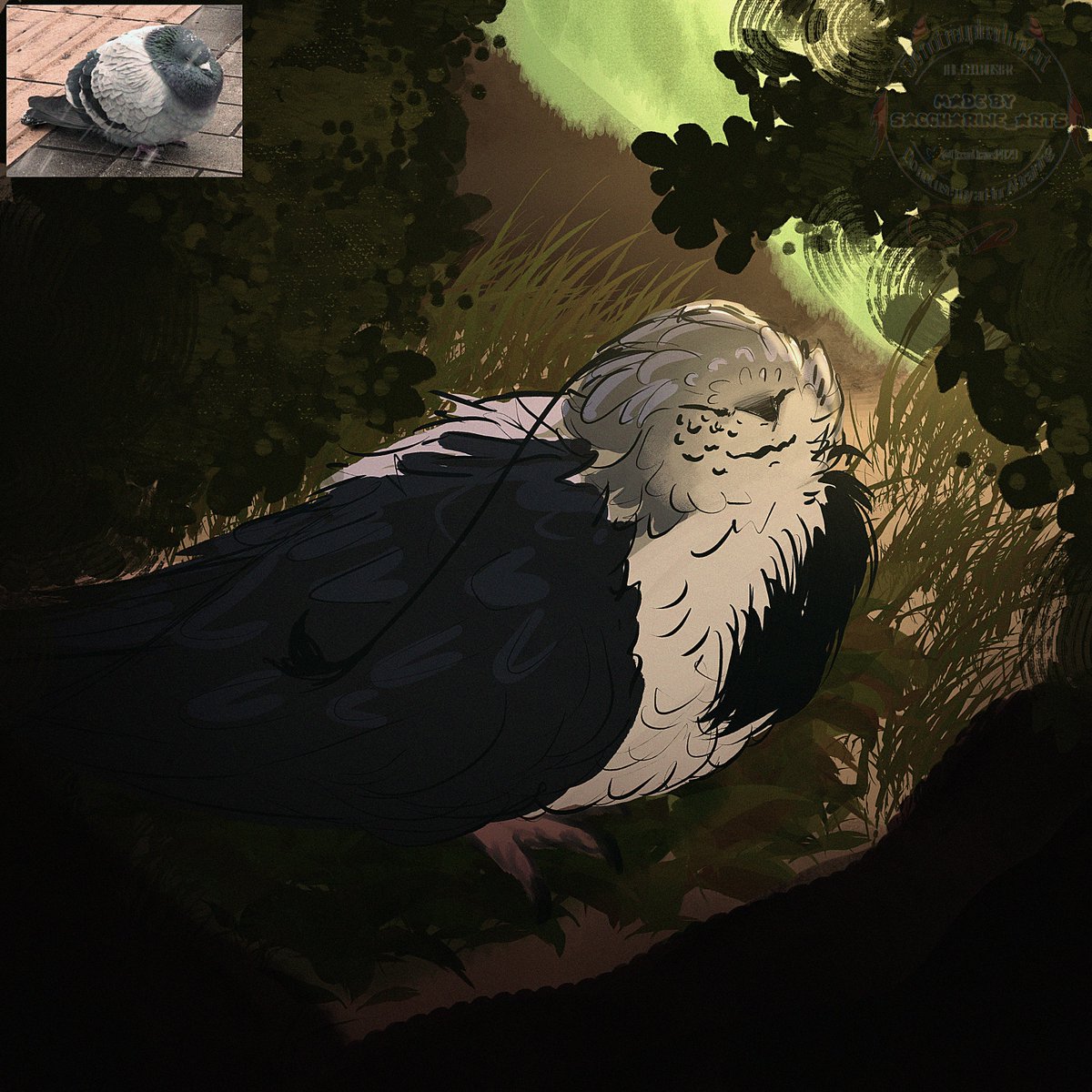 OceanDraws14129's tweet photo. Stupid birb idk why I drew this just spawned in my head so I did a quick sketch lol #OCart #EFO #HeavensStagePlay https://t.co/pD2DnJz4z5