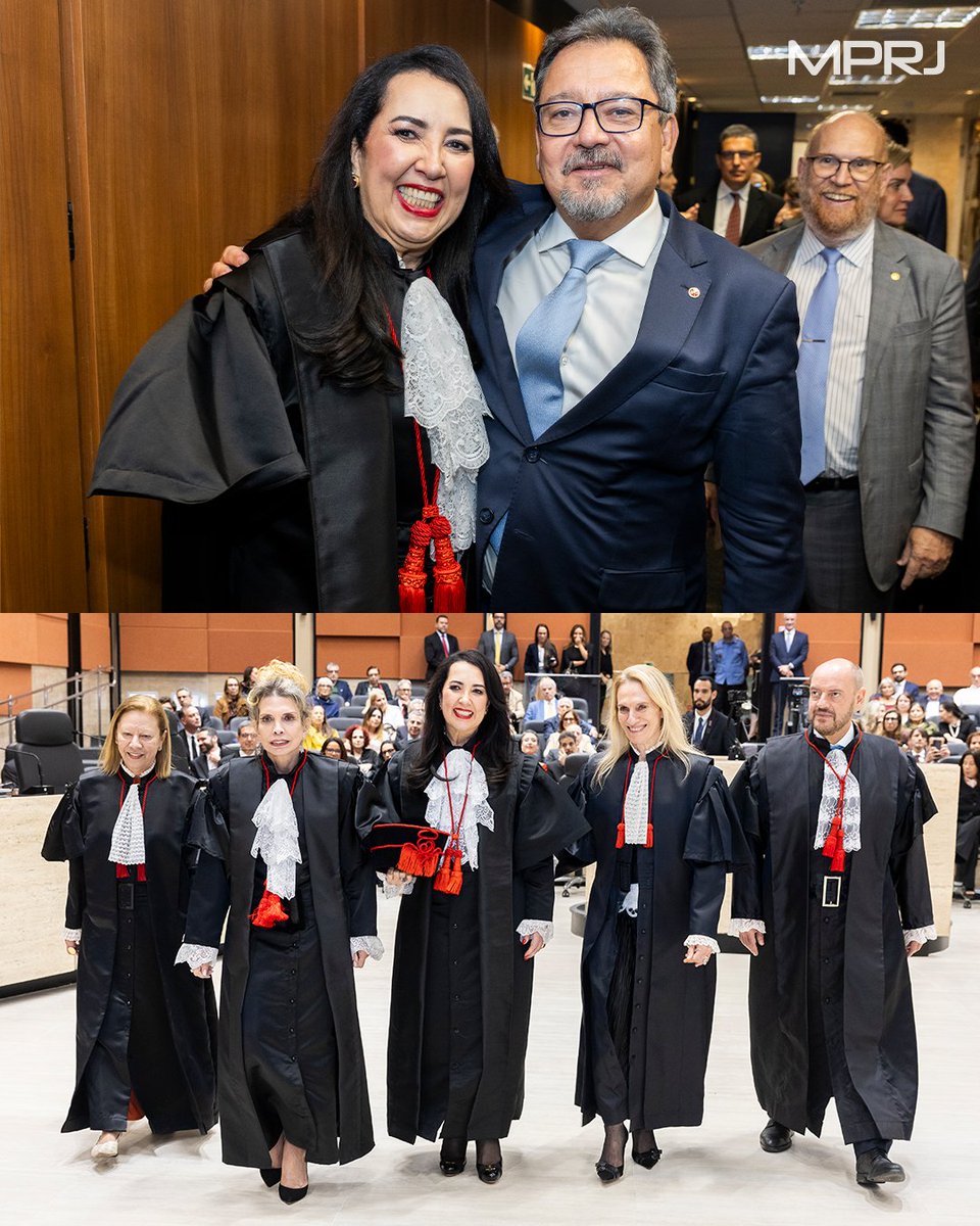 MP_RJ's tweet photo. CERIMÔNIA DE POSSE | O PGJ Antonio José Campos Moreira participou da solenidade de posse da juíza Paula Fernandes Machado no cargo de desembargadora do Tribunal de Justiça do Estado do Rio de Janeiro (TJRJ). 

Magistrada há 30 anos, Paula Fernandes Machado foi promovida pelo critério de merecimento e assumiu o cargo em decorrência da aposentadoria do desembargador Carlos Eduardo Moreira da Silva.

Saiba mais: https://t.co/lSsEWNko27

#MinisterioPúblico #MPRJ #ParaTodosVerem