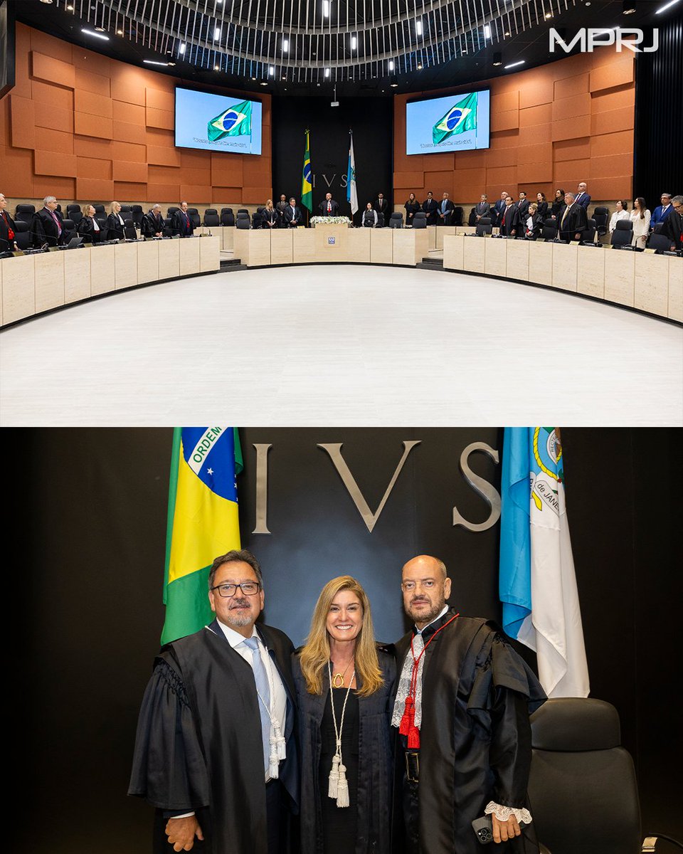 MP_RJ's tweet photo. CERIMÔNIA DE POSSE | O PGJ Antonio José Campos Moreira participou da solenidade de posse da juíza Paula Fernandes Machado no cargo de desembargadora do Tribunal de Justiça do Estado do Rio de Janeiro (TJRJ). 

Magistrada há 30 anos, Paula Fernandes Machado foi promovida pelo critério de merecimento e assumiu o cargo em decorrência da aposentadoria do desembargador Carlos Eduardo Moreira da Silva.

Saiba mais: https://t.co/lSsEWNko27

#MinisterioPúblico #MPRJ #ParaTodosVerem