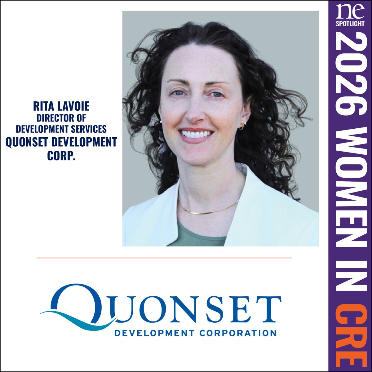 NEREJ's tweet photo. 2026 Women in CRE: Rita Lavoie, Quonset Development Corp. - Read More here: https://t.co/NyLUomHrOc #NEREJ #commercialrealestate #WiCRE @QuonsetRI https://t.co/xH9kvlTlW6