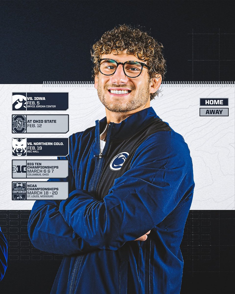 PennStateWREST's tweet photo. 𝐓𝐡𝐞 𝟏𝟏𝟗𝐭𝐡 𝐒𝐞𝐚𝐬𝐨𝐧

The 2026-27 Penn State Schedule is live🗓️

#PSUwr https://t.co/ThhYY8ggep