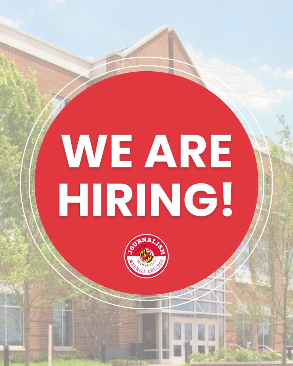 merrillcollege's tweet photo. WE'RE HIRING: We’re so sad our amazing Prof. Deborah Nelson will be retiring at the end of the year, and we're searching for a new Investigative Journalism Professor and Investigations Editor! Applications are open with the best consideration date this Wednesday. 

APPLY TODAY: https://t.co/sRuRXjPlAu