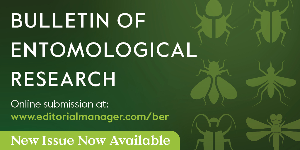 CUP_LifeScience's tweet photo. New Issue of Bulletin of Entomological Research now available
📚 https://t.co/Lpid3BvTYY

#entomology https://t.co/m4xKlD5hGU