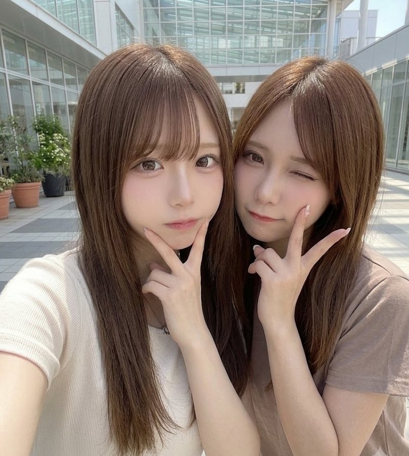 CarlPisacane's tweet photo. 姉妹だけど、どっちと対戦したい？  

右👉姉 
左👉私 https://t.co/rFBoK3PpNd