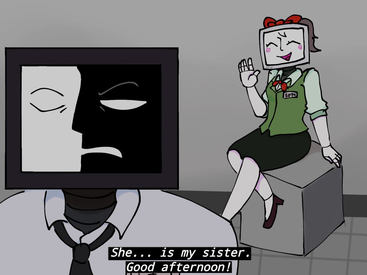 Dav_990's tweet photo. A friend came up with a theory that SCP-079 and SCP-5094 might be siblings, so that gave me the idea to draw they as such sjsj

#scp079 #scp5094 #scp682 #scp079andscp5094 #SCPFoundation https://t.co/fNzfgBkres