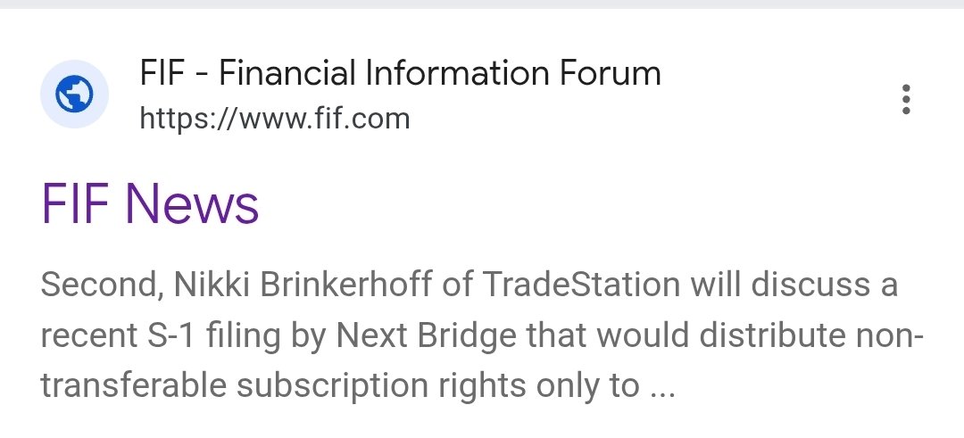RareDealsHere's tweet photo. So the FIF site was down yesterday and every link to Back Office meetings weren't working. 

Today it's back up and most links appear to be back except for at least one that I've noticed. 

The link to Nikki Brinkerhoff of @TradeStation discussing the Next Bridge Hydrocarbons S-1 still doesn't work.

The first two images are links that didn't work yesterday. 

The third image is a link from today that does work, but it doesn't lead to content featuring Nikki Brinkerhoff.

The fourth image is an old screenshot of what the links used to link to. @bleedblue18 MMTLP 

Are they deliberately trying to hide something? @FBI