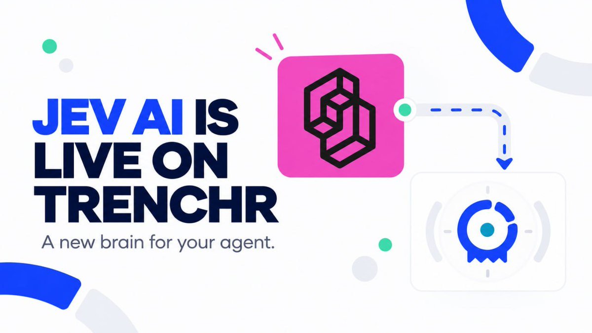 TrenchrRH's tweet photo. JEV Model is now live on https://t.co/bVgq3ZEb1B - powered by $TRENCHR 

0x1411cE34688dE2FA995a2acb617F5340cB16EE87

Passive income with super intelligence brain. https://t.co/L4sffus9ny