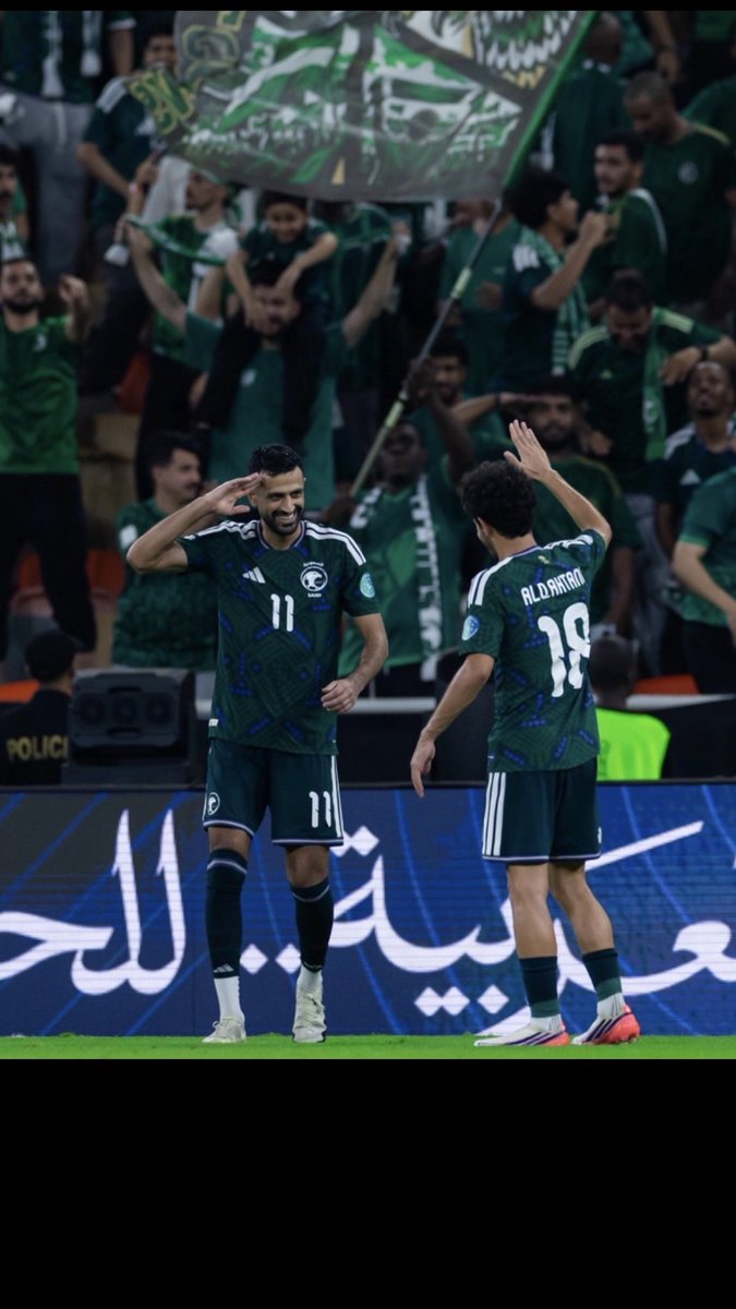 RajehAlgzaa's tweet photo. مبروك للوطن .. مبرك للمنتخب السعودي
 الفوز والتأهل لنصف النهائي .. 
عقبال البطولة🏆 بإذن الله ..
#السعودية_العراق #كاس_خليجي_٢٧ https://t.co/CPPpHAX4vz