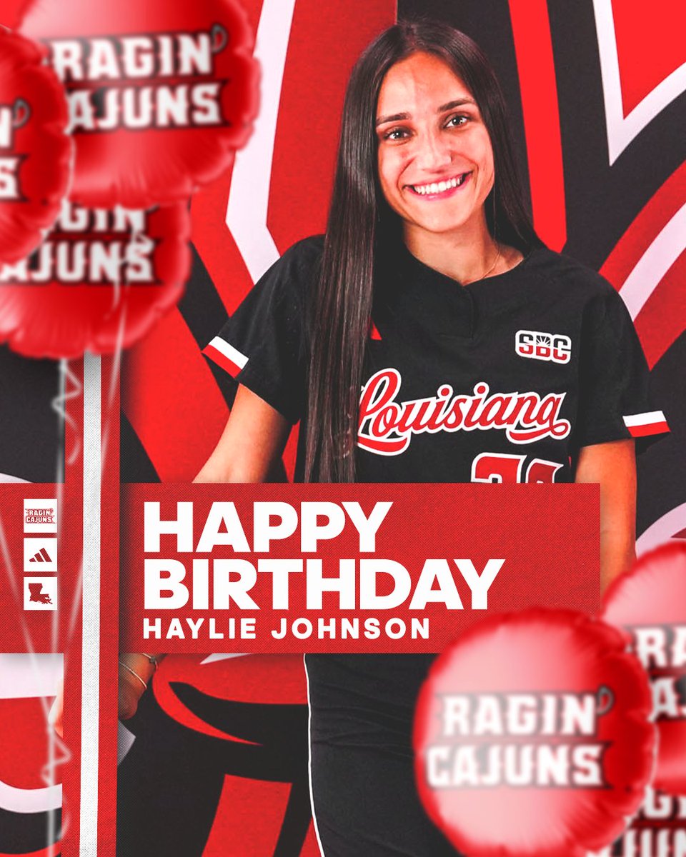RaginCajunsSB's tweet photo. BIRTHDAY SHOUTOUT 🥳

Let's hear it for our recent celebrants:
🤟 𝗕𝗮𝗶𝗹𝗲𝘆 𝗠𝗮𝗰𝗸𝗹𝗲𝘀 (Sept. 27)
🤟 𝗛𝗮𝘆𝗹𝗶𝗲 𝗝𝗼𝗵𝗻𝘀𝗼𝗻 (Sept. 29)

#GeauxCajuns https://t.co/fcCPL2YKnS