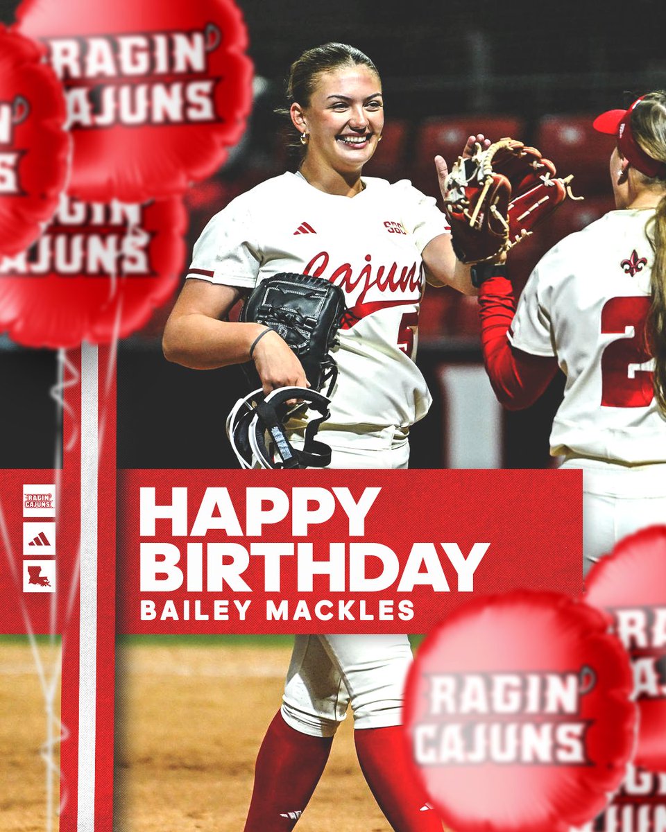 RaginCajunsSB's tweet photo. BIRTHDAY SHOUTOUT 🥳

Let's hear it for our recent celebrants:
🤟 𝗕𝗮𝗶𝗹𝗲𝘆 𝗠𝗮𝗰𝗸𝗹𝗲𝘀 (Sept. 27)
🤟 𝗛𝗮𝘆𝗹𝗶𝗲 𝗝𝗼𝗵𝗻𝘀𝗼𝗻 (Sept. 29)

#GeauxCajuns https://t.co/fcCPL2YKnS