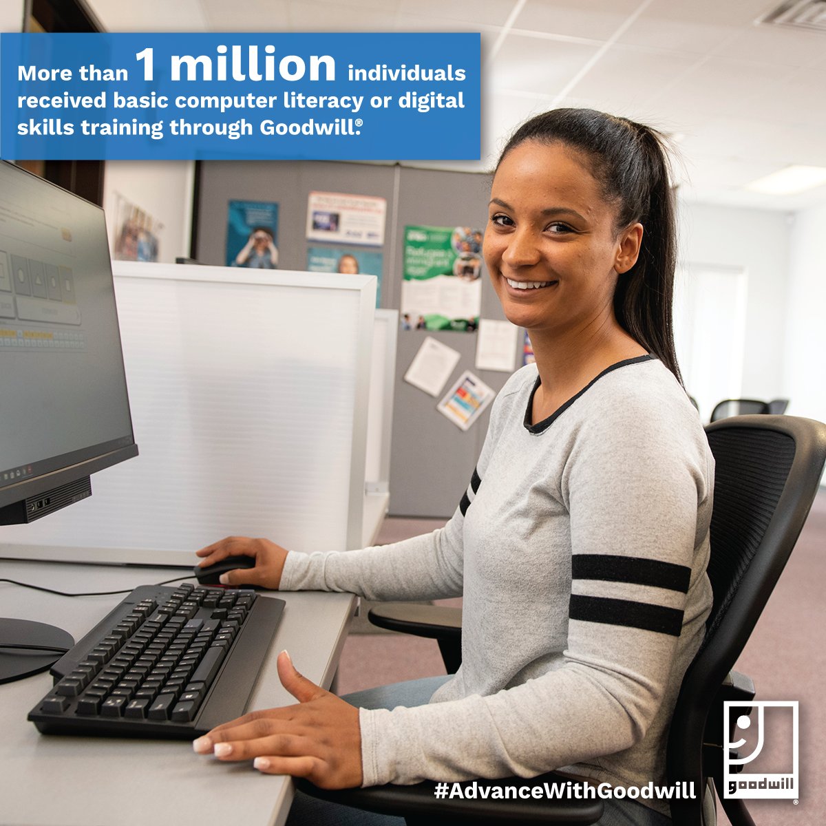 goodwillcfl's tweet photo. More than 1 million individuals have gained digital skills training through Goodwill, helping create pathways to opportunity and success. 💙

Building Lives That Work®.

#GoodwillCentralFlorida #AdvanceWithGoodwill https://t.co/ev4Yt6OkUb
