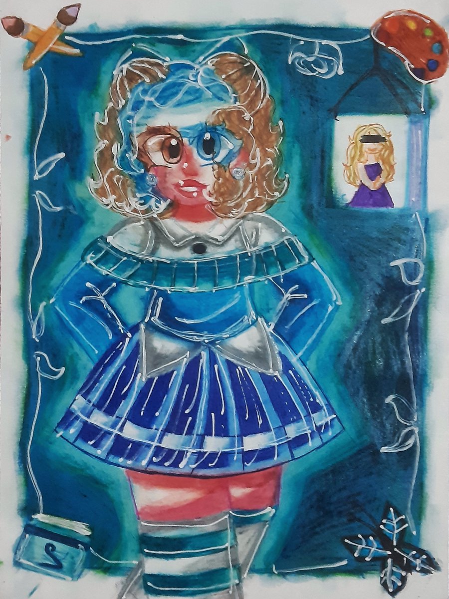 N4tt13_x's tweet photo. Victoria 💙 
#art #blueandfriends💙 https://t.co/vpMZuUymhx