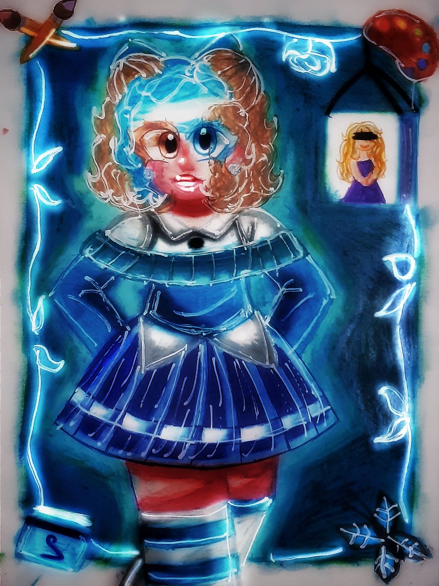 N4tt13_x's tweet photo. Victoria 💙 
#art #blueandfriends💙 https://t.co/vpMZuUymhx