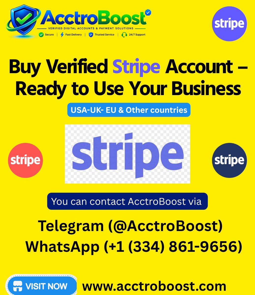AcctroBoost's tweet photo. Looking for France Stripe payment solutions? Learn about secure Stripe setup, business verification, payment integration, and compliance with AcctroBoost 
visit &amp; buy: https://t.co/Sx4wWgCLOy https://t.co/QdmU72vzei