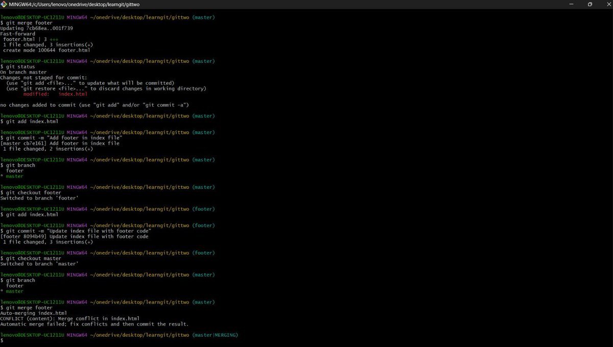 ShivaTiwar07's tweet photo. 🚀 Today’s Git learning session covered the fundamentals and some deeper concepts:
• git init &amp; the hidden .git folder
• Commits &amp; logs
• Git internals &amp; configuration
• Merging &amp; conflict resolution
• git diff &amp; stashing
• Git rebase

#Git #GitHub #LearningInPublic #WebDev https://t.co/6i2wDE6VBH