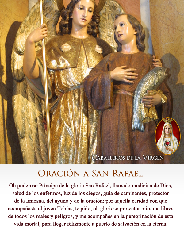 Cab_Virgen's tweet photo. Rafael significa «Dios sana». 🌿 Acompañó a Tobías todo el camino sin decirle quién era. A veces la ayuda de Dios va de incógnito. https://t.co/bZZpOLMbY6