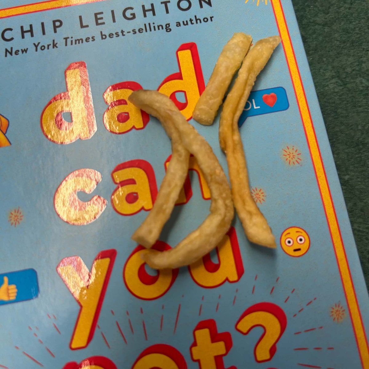 BirchardLibrary's tweet photo. In this week's edition of "Bookmark? Or Not a Bookmark?": A crusty dried-out French fry. What say you? https://t.co/ZH9FF2a3Ok