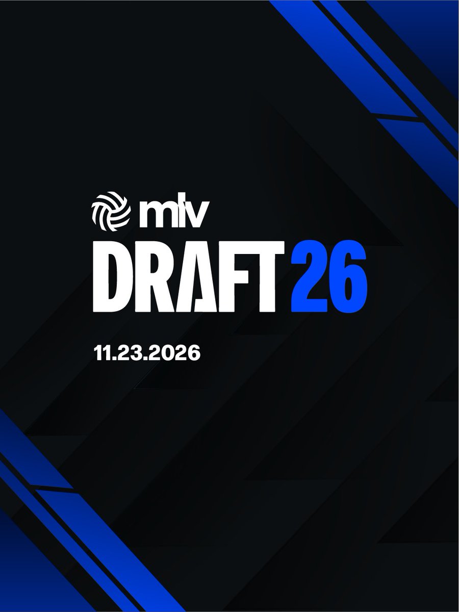 mlvolley's tweet photo. November 23. Save the date. 🗓️

Tune in for the #MLVDraft2026 and find out who goes No. 1. https://t.co/kmYCB7R1Am