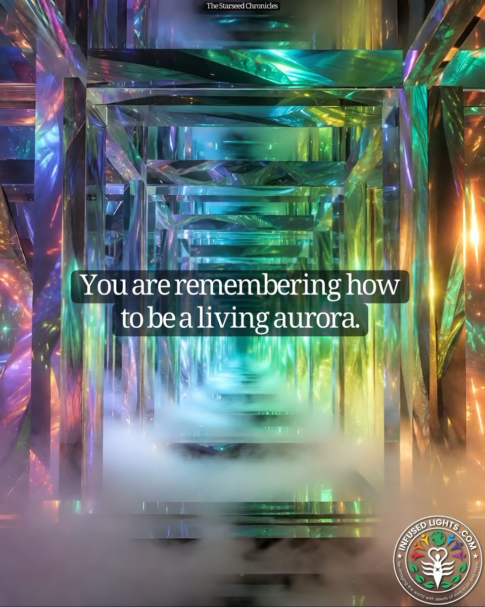 InfusedLights11's tweet photo. You are remembering how to be a living aurora. https://t.co/w03lEPtNPA
