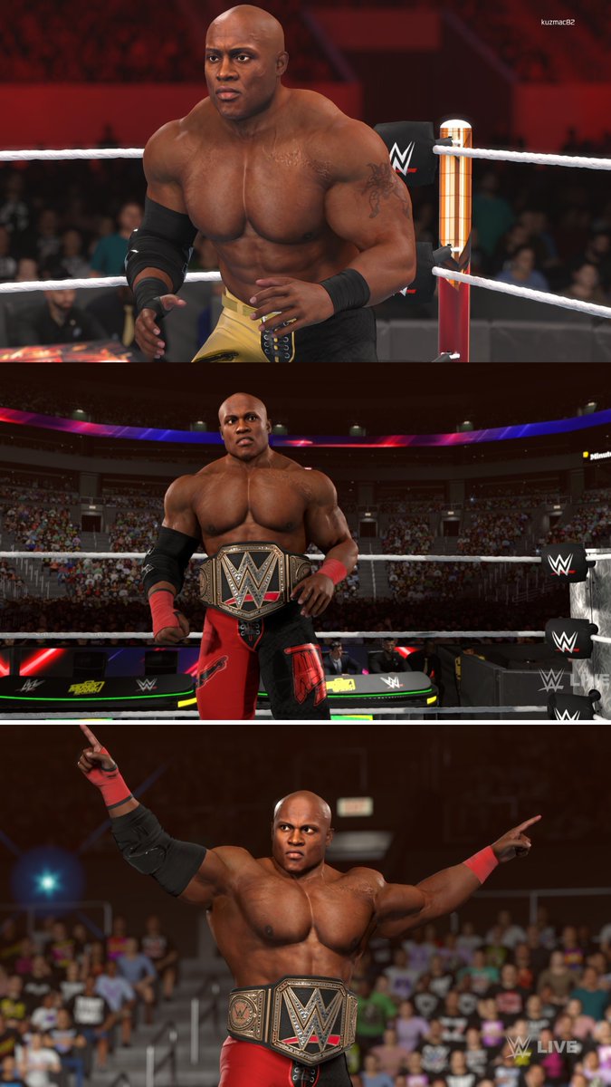 kuzmac82's tweet photo. Almighty Bobby Lashley is AVAILABLE NOW for consoles!! Fully loaded with attires by @JohnCMcCutchan &amp; moveset by @BigRighteous. More to com. DLC is included. #KUZMAC82 #BOBBYLASHLEY #2KG https://t.co/PCbPbBxmP0