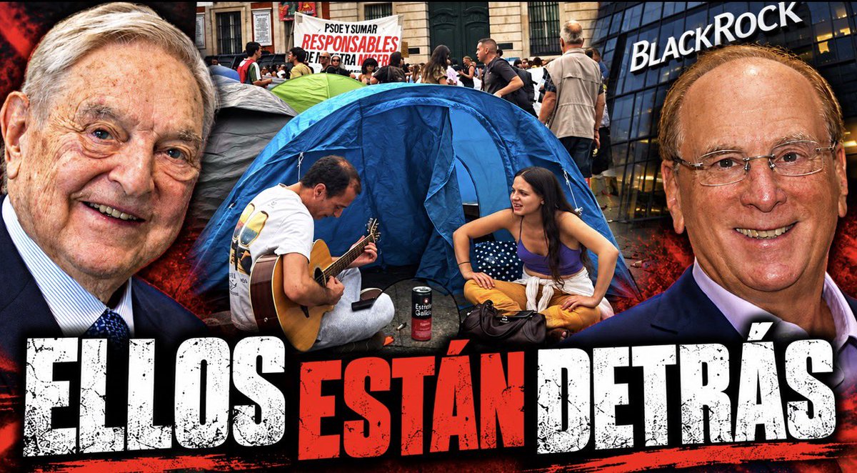 Albertopugilat's tweet photo. 🔴La acampada en Sol no es solo una protesta por la vivienda, es un psyop de manual.

Se presenta como espontánea, apunta al “rentista” y deja fuera el vehículo legal con el que los grandes fondos operan en España: las SOCIMIs.

🧵Abro hilo 👇👇 https://t.co/vXeIPpCukg