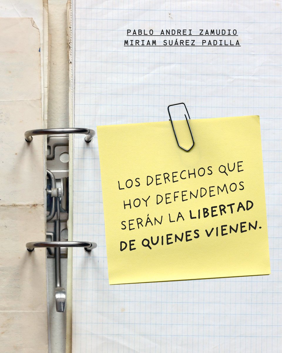 pabloandreiPAZ's tweet photo. ¡Ningún derecho nació del silencio!

Detrás de cada derecho que hoy tenemos, hay historias de lucha, personas que alzaron la voz y generaciones que se negaron a aceptar la injusticia.

Lo que ayer parecía imposible, hoy es un derecho. Y lo que hoy defendemos será la libertad de quienes vienen después.

Porque la justicia también empieza cuando dejamos de ver el dolor ajeno como un problema de alguien más.