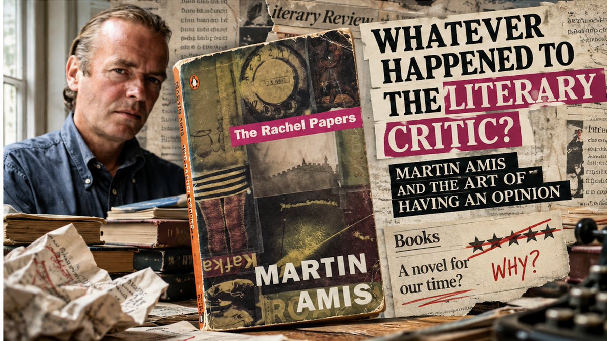 exposed's tweet photo. A star rating tells you whether somebody liked a book.
Criticism asks why.
On Martin Amis, The Rachel Papers and the lost pleasure of reading somebody who could turn an argument about a book into literature itself.
https://t.co/Ld18obM8Lt https://t.co/BEeMBs5eoP