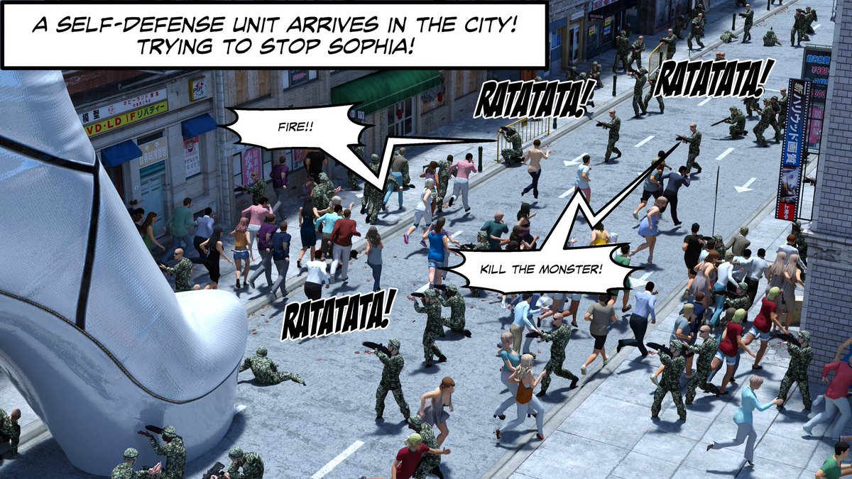 ThuwaGTS's tweet photo. A self-defense army tries to suppress a giantess! Will they be able to?
Story >> Sophia and the GodThief Ch1
#giantess #crush #femdom https://t.co/Lx99SIJ1tF