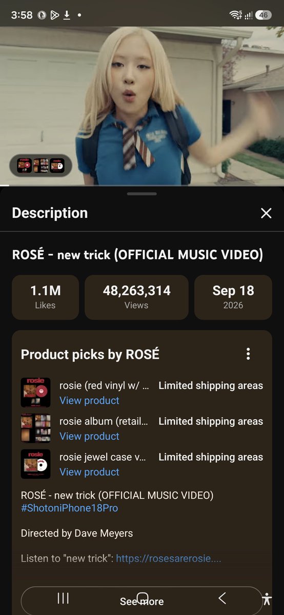 BacSisab's tweet photo. I'd like to see well over 50 million by Friday the two week mark. I know I'm an old rock guy but this is right up my alley. Her best song yet. Let's make this her second song with over a billion views. 

https://t.co/NI5OW7N3uT https://t.co/ENgDc7WFl0