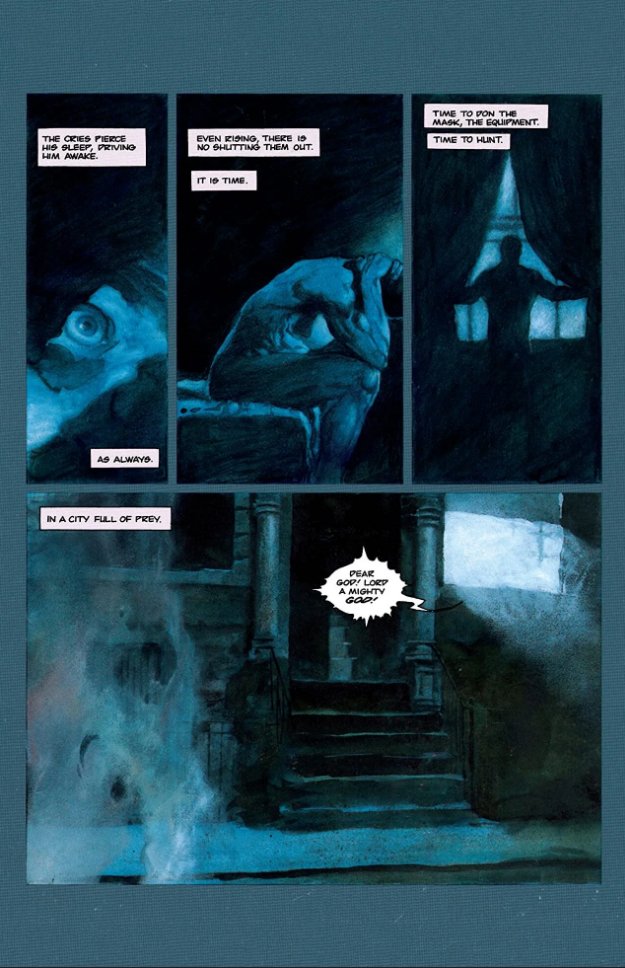 RavenAmor_'s tweet photo. @TheBatHome I really want to give some appreciation to Scott Hampton for Night Cries, which he did entirely in watercolors. He's the only artist who matched McKean's imagery for me. https://t.co/oeKxhN1tvh