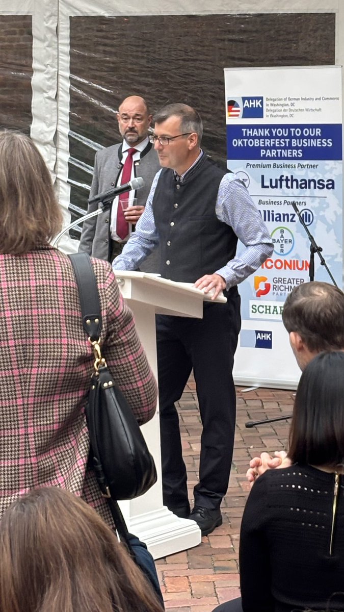 grpva's tweet photo. GRP joined the Delegation of German Industry and Commerce in DC for Oktoberfest 2026 at Decatur House. Thanks to investors Arco Design|Build, VHB and Gilbane Building Company for joining us, and to fellow sponsor Allianz. #GreaterRichmond #Oktoberfest https://t.co/w2ygfif4tw