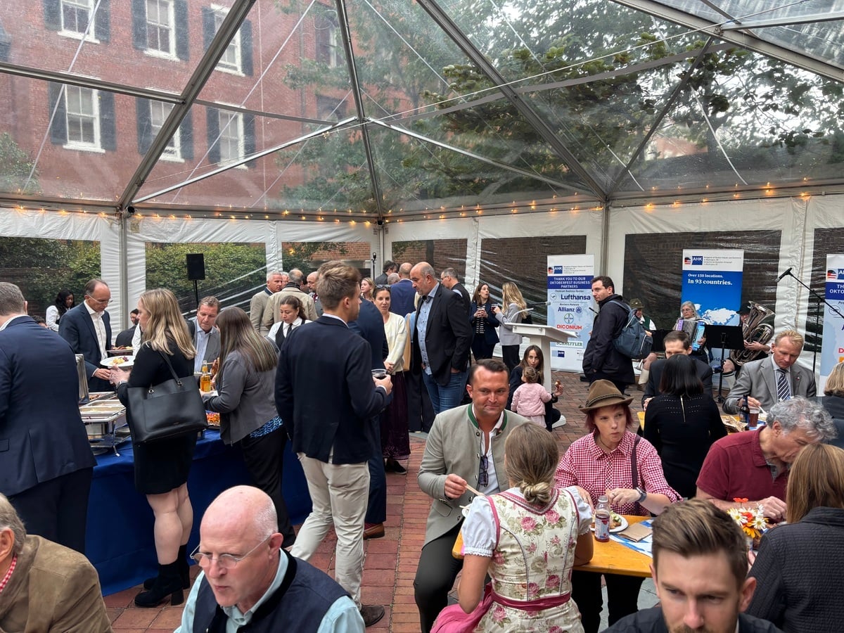 grpva's tweet photo. GRP joined the Delegation of German Industry and Commerce in DC for Oktoberfest 2026 at Decatur House. Thanks to investors Arco Design|Build, VHB and Gilbane Building Company for joining us, and to fellow sponsor Allianz. #GreaterRichmond #Oktoberfest https://t.co/w2ygfif4tw