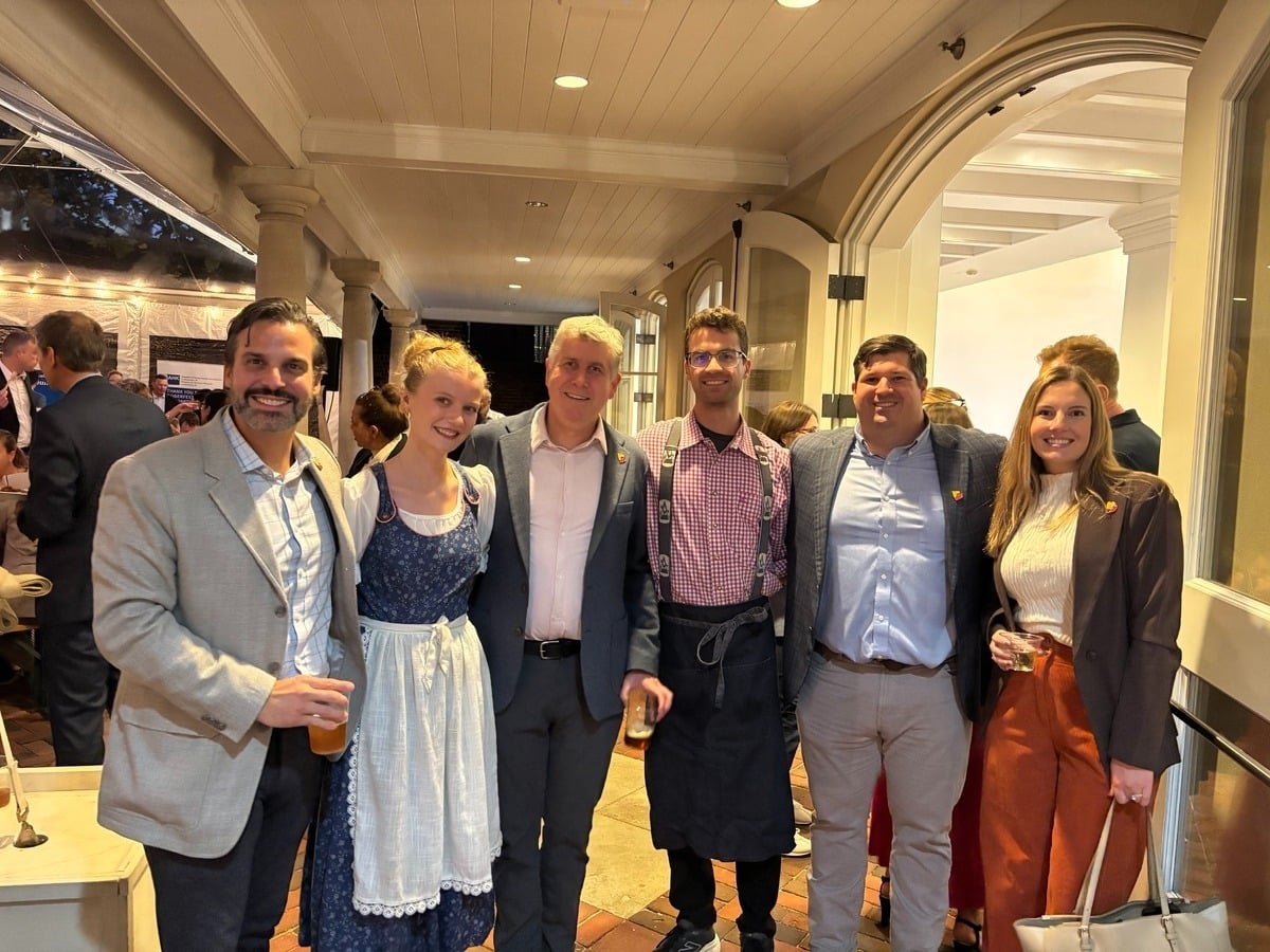 grpva's tweet photo. GRP joined the Delegation of German Industry and Commerce in DC for Oktoberfest 2026 at Decatur House. Thanks to investors Arco Design|Build, VHB and Gilbane Building Company for joining us, and to fellow sponsor Allianz. #GreaterRichmond #Oktoberfest https://t.co/w2ygfif4tw