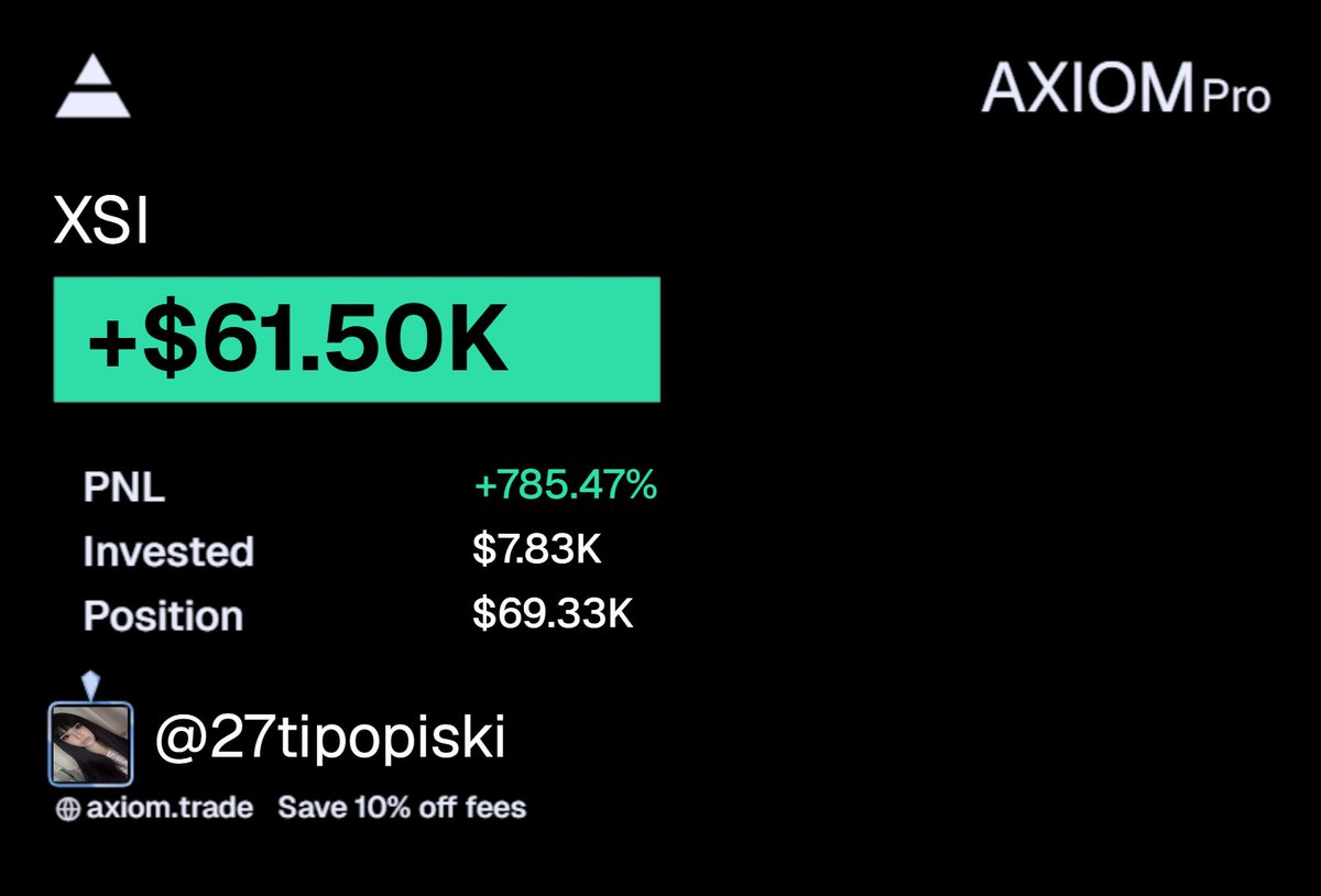 27tipopiski's tweet photo. XSI coin
solana:HGKEwiD1kJVae2rVDkeevn3JRxzPSukHkJLhAxMMNPK4 
HGKEwiD1kJVae2rVDkeevn3JRxzPSukHkJLhAxMMNPK4 
ATH $1.10M
NOW $610K
A coin with great potential. https://t.co/jSJlShfOQI