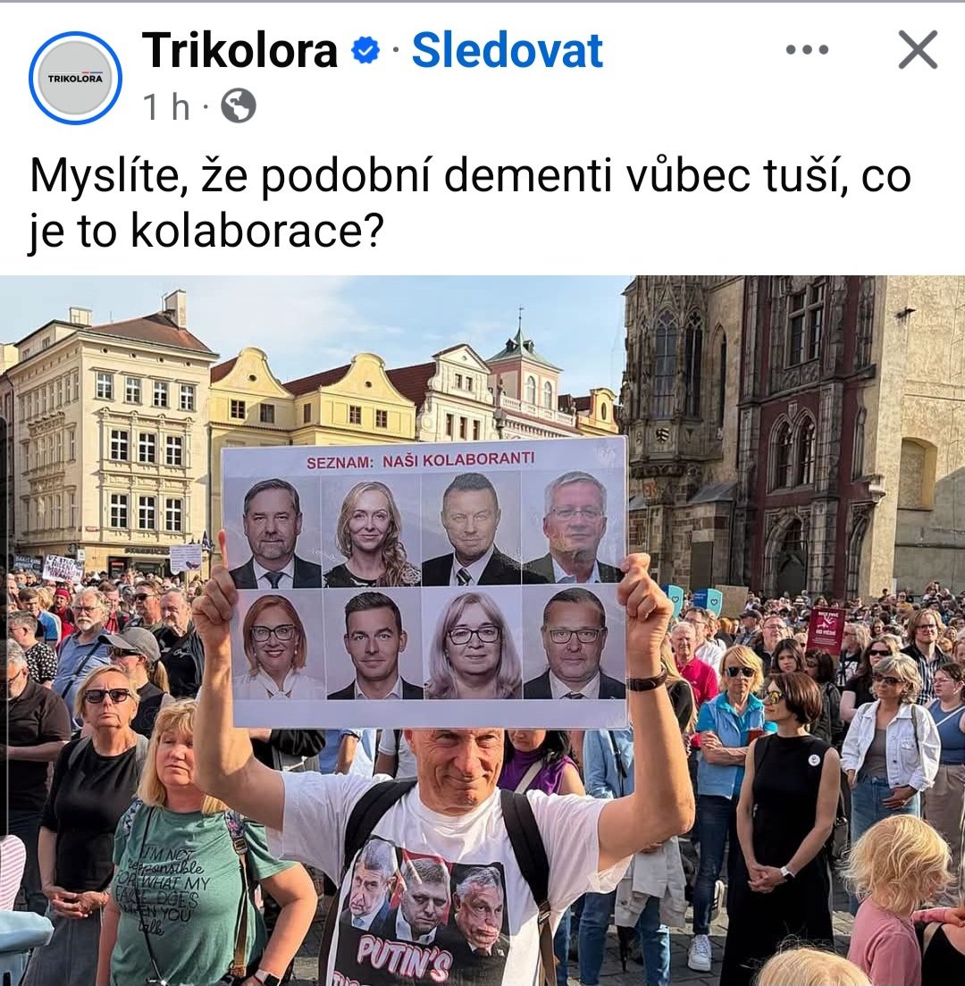 1250cc03004c44e's tweet photo. Proruská @volimtrikoloru kolaborantů okolo koštěte @MajerovaZ a kašpárka  @petrstepanek netuší... https://t.co/emcjaEFnuc
